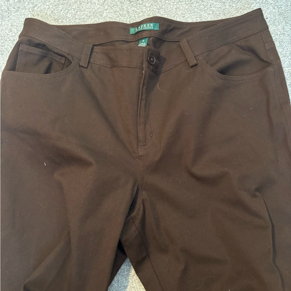 Ralph Lauren chocolate brown trouser jean pants